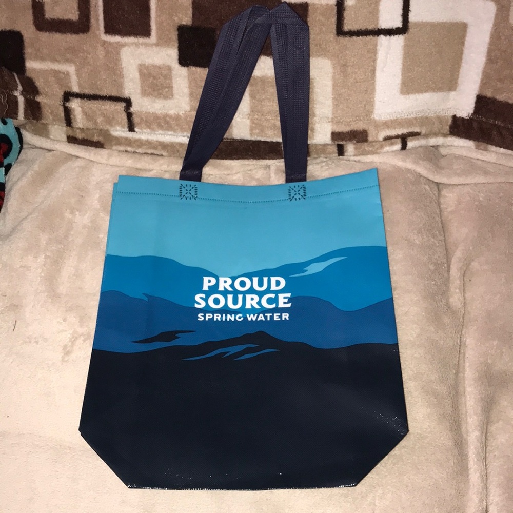 Proud source spring water tote bag New